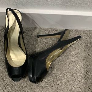 Black Slingback Pumps